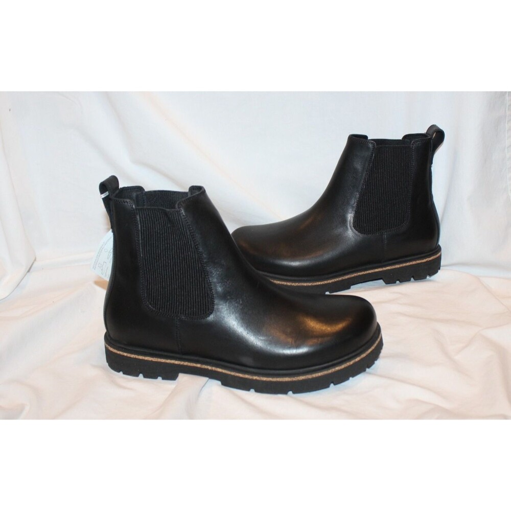 Birkenstock Women's Highwood Slip On Chelsea Ankle Boots BLACK REGULAR EU 38 NEW